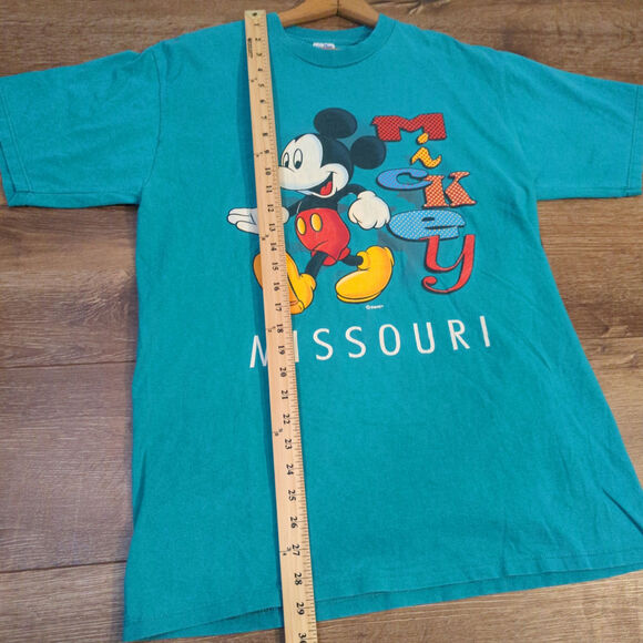 VTG Disney Mickey Mouse Missouri Adult Large Disneyland Goofy Minnie Velva Sheen - Picture 4 of 8